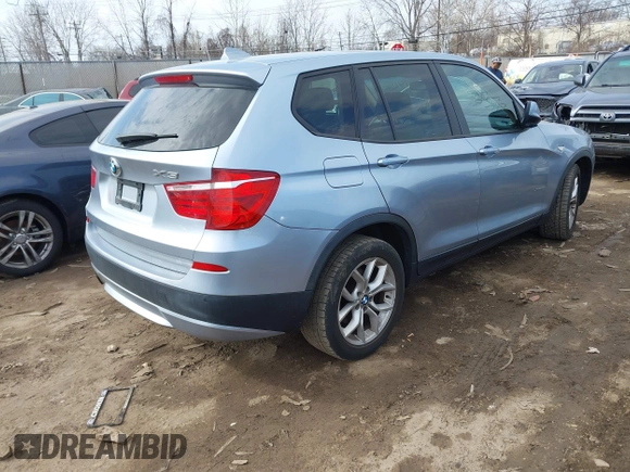 2011 BMW X3 35i with VIN 5UXWX7C50BL731484, listed as a IAAI auction lot 41711403 with 144,211 mi miles and . Bid and sale history available at DreamBid. Image 4.