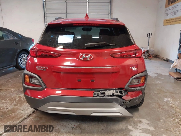 2021 Hyundai Kona Limited with VIN KM8K33A56MU601001, listed as a IAAI auction lot 41376076 with 33,169 mi miles. Bid and sale history available at carsss.com. Image 16.