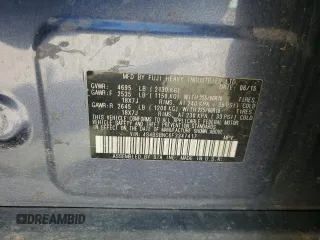 2015 Subaru Outback Limited with VIN 4S4BSBNC6F3347417, listed as a Copart auction lot 54143255 with 108,302 mi miles and Salvage Title. Bid and sale history available at DreamBid. Image 13.