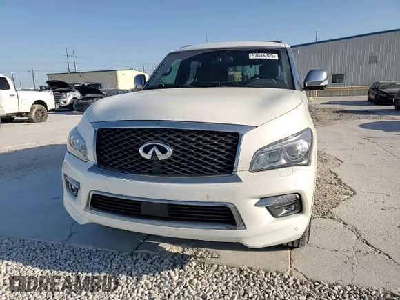 2015 Infiniti QX80 with VIN JN8AZ2NE9F9083611, listed as a Copart auction lot 53046305 with 143,167 mi miles and Salvage title. Bid and sale history available at DreamBid. Image 12.