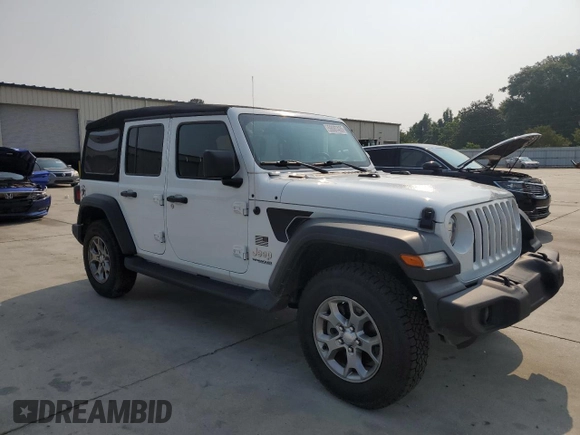 2020 Jeep Wrangler Unlimited Freedom with VIN 1C4HJXDG9LW238432, listed as a Copart auction lot 59087435 with 92,093 mi miles and Salvage title. Bid and sale history available at DreamBid. Image 4.