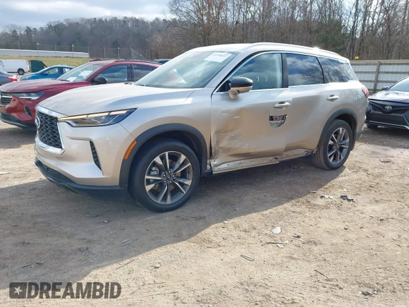 2023 Infiniti QX60 Luxe with VIN 5N1DL1FR5PC359109, listed as a IAAI auction lot 41236821 with 30,386 mi miles and . Bid and sale history available at DreamBid. Image 17.