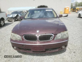 2006 BMW 7 Series 750i with VIN WBAHL83526DT06180, listed as a Copart auction lot 51609245 with 164,690 mi miles and Salvage Title. Bid and sale history available at carsss.com. Image 5.