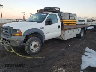 2005 Ford F-450 with VIN 1FDXF46P65ED12547, listed as a Copart auction lot 43158715 with 230,920 mi miles and Salvage title. Bid and sale history available at DreamBid. Image 1.