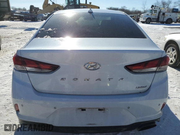 2018 Hyundai Sonata Sport with VIN 5NPE34AFXJH645217, listed as a Copart auction lot 41487055 with 95,872 mi miles and Salvage Title. Bid and sale history available at carsss.com. Image 6.