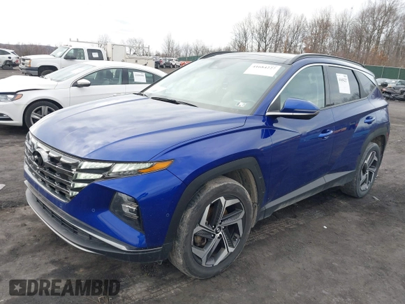 2022 Hyundai Tucson Limited with VIN 5NMJECAE3NH105480, listed as a IAAI auction lot 41684227 with 85,121 mi miles. Bid and sale history available at carsss.com. Image 18.