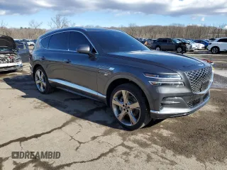 2023 Genesis GV80 z VIN KMUHBDSB5PU120430, wystawiony jako Copart lot #43413055 z przebiegiem 16 949 mil mil oraz Szkoda całkowita • Salvage title. Historia ofert i sprzedaży dostępna na DreamBid. Obrazek 4.