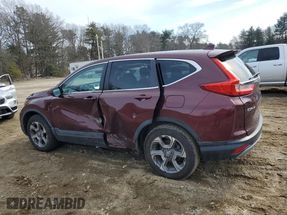 2018 Honda CR-V EX-L with VIN 7FARW2H89JE021822, listed as a Copart auction lot 46796985 with 74,809 mi miles and Salvage Title. Bid and sale history available at carsss.com. Image 2.