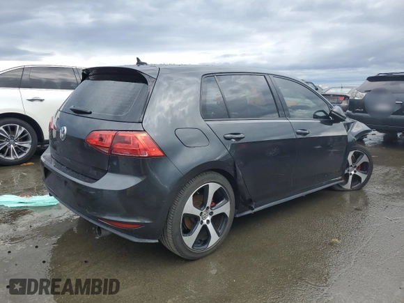 2016 Volkswagen Golf GTI SE with VIN 3VW4T7AU8GM034064, listed as a Copart auction lot 44057985 with 99,393 mi miles and Salvage Title. Bid and sale history available at carsss.com. Image 3.