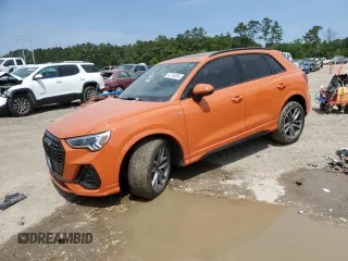 2022 Audi Q3 S line Premium Plus with VIN WA1EECF36N1069443, listed as a Copart auction lot 52742355 with 46,898 mi miles and Salvage title. Bid and sale history available at DreamBid. Image 1.