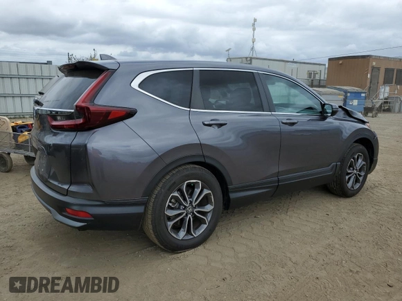 2021 Honda CR-V EX-L with VIN 2HKRW1H87MH417047, listed as a Copart auction lot 54723795 with 30,435 mi miles and Salvage Title. Bid and sale history available at carsss.com. Image 3.
