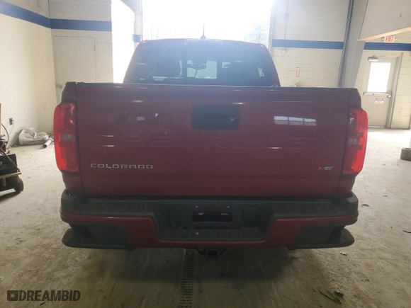 2021 Chevrolet Colorado 4WD Z71 with VIN 1GCGTDEN5M1227587, listed as a Copart auction lot 47032485 with 52,821 mi miles and Salvage Title. Bid and sale history available at carsss.com. Image 6.