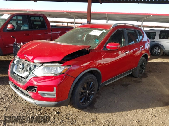 2017 Nissan Rogue SL with VIN JN8AT2MVXHW265390, listed as a IAAI auction lot 41563146 with 104,640 mi miles. Bid and sale history available at carsss.com. Image 17.