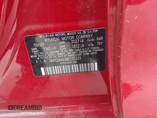 2021 Hyundai Accent SE with VIN 3KPC24A69ME131233, listed as a IAAI auction lot 41676819 with 88,476 mi miles and . Bid and sale history available at DreamBid. Image 9.