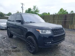 2016 Land Rover Range Rover Supercharged with VIN SALGS3EF7GA299281, listed as a IAAI auction lot 40481154 with 92,123 mi miles. Bid and sale history available at carsss.com. Image 1.