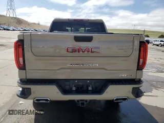 2023 GMC Sierra 1500 AT4 with VIN 1GTUUEE89PZ141446, listed as a Copart auction lot 52630095 with 35,182 mi miles and Salvage title. Bid and sale history available at DreamBid. Image 6.
