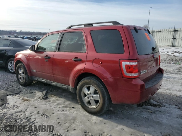 2008 Ford Escape XLT with VIN 1FMCU03198KB05556, listed as a Copart auction lot 42531975 with 105,277 mi miles and Salvage title. Bid and sale history available at DreamBid. Image 2.