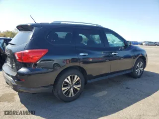 2017 Nissan Pathfinder S with VIN 5N1DR2MM2HC654276, listed as a Copart auction lot 53468035 with 129,159 mi miles and Salvage Title. Bid and sale history available at carsss.com. Image 3.