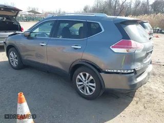 2015 Nissan Rogue SV with VIN KNMAT2MV1FP524545, listed as a IAAI auction lot 41848086 with 188,141 mi miles. Bid and sale history available at carsss.com. Image 3.