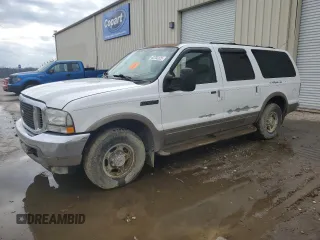 2000 Ford Excursion Limited z VIN 1FMNU42L3YEC40856, wystawiony jako Copart lot #43702325 z przebiegiem 242 903 mil mil oraz Czysty tytuł • Clean title. Historia ofert i sprzedaży dostępna na DreamBid. Obrazek 1.