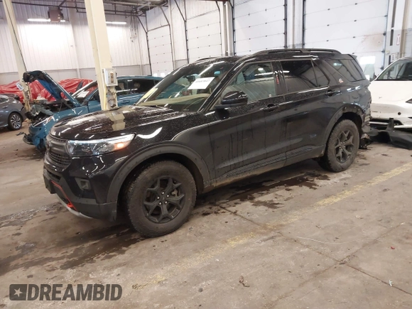 2023 Ford Explorer Timberline with VIN 1FMSK8JH6PGC33402, listed as a IAAI auction lot 41603847 with 19,477 mi miles. Bid and sale history available at carsss.com. Image 22.