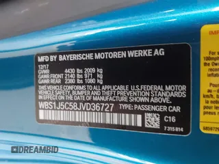 2018 BMW M2 z VIN WBS1J5C58JVD36727, wystawiony jako IAAI lot #41939937 z przebiegiem 31 959 mil mil oraz . Historia ofert i sprzedaży dostępna na DreamBid. Obrazek 9.