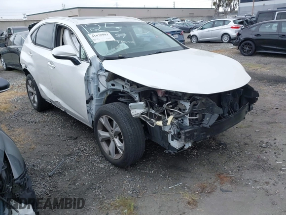 2017 Lexus NX 200t with VIN JTJYARBZ3H2055247, listed as a IAAI auction lot 41870982 with 101,750 mi miles and . Bid and sale history available at DreamBid. Image 1.