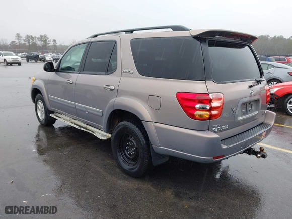 2002 Toyota Sequoia Limited with VIN 5TDZT38A52S117036, listed as a IAAI auction lot 41552478 with 275,583 mi miles. Bid and sale history available at carsss.com. Image 3.