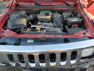 2007 Hummer H3 SUV with VIN 5GTDN13E278185639, listed as a Copart auction lot 80929864 with 268,989 mi miles and Salvage Title. Bid and sale history available at DreamBid. Image 12.