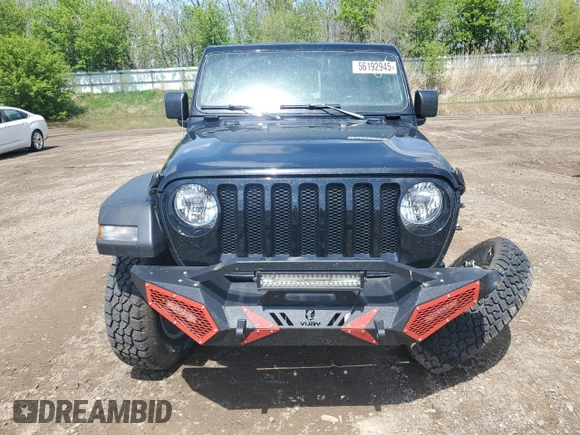 2023 Jeep Wrangler Sport S with VIN 1C4HJXDN9PW564543, listed as a Copart auction lot 56192945 with 42,015 mi miles and Salvage title. Bid and sale history available at DreamBid. Image 5.
