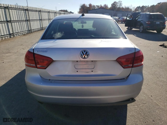 2013 Volkswagen Passat SE with VIN 1VWBP7A37DC106002, listed as a Copart auction lot 83014264 with 215,406 mi miles and Salvage Title. Bid and sale history available at carsss.com. Image 6.