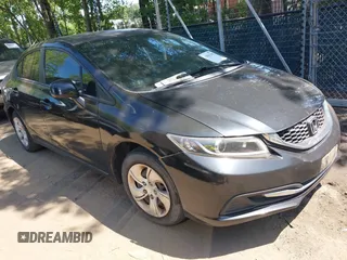 2013 Honda Civic LX with VIN 2HGFB2F50DH579125, listed as a IAAI auction lot 42501296 with 122,557 mi miles and . Bid and sale history available at DreamBid. Image 1.