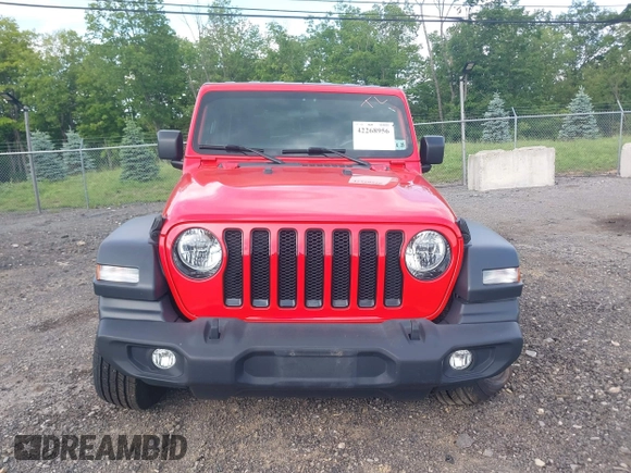 2020 Jeep Wrangler Unlimited Freedom with VIN 1C4HJXDG5LW282721, listed as a IAAI auction lot 42268956 with 47,245 mi miles and . Bid and sale history available at DreamBid. Image 12.
