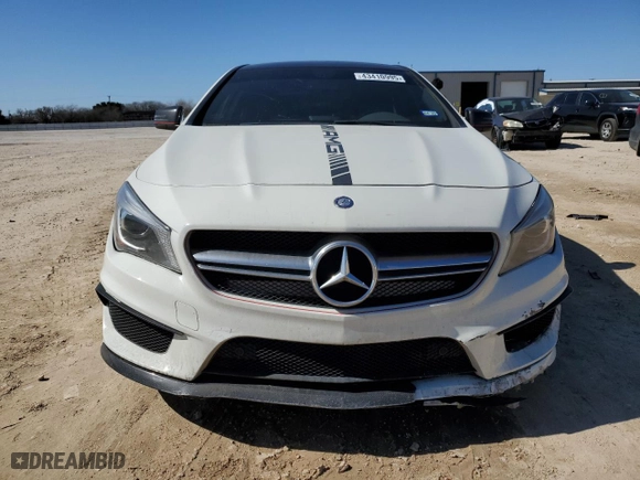 2014 Mercedes-Benz CLA-Class CLA 45 AMG with VIN WDDSJ5CB0EN060151, listed as a Copart auction lot 43410995 with 44,814 mi miles and Salvage Title. Bid and sale history available at carsss.com. Image 5.
