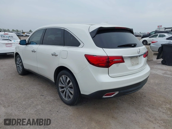2014 Acura MDX Technology z VIN 5FRYD4H61EB016075, wystawiony jako IAAI lot #42073385 z przebiegiem 159 490 mil mil oraz . Historia ofert i sprzedaży dostępna na DreamBid. Obrazek 3.