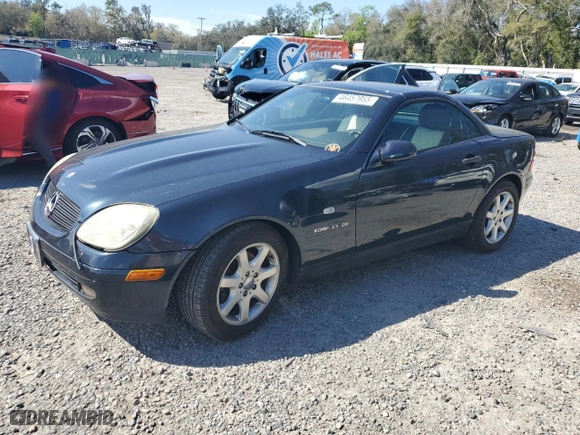 1998 Mercedes-Benz SLK-Class with VIN WDBKK47F9WF019235, listed as a Copart auction lot 46457955 with 0 mi miles and Non Repairable. Bid and sale history available at carsss.com. Image 1.