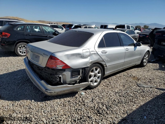 2006 Mercedes-Benz S-Class 5.0L with VIN WDBNG84J36A465246, listed as a Copart auction lot 68809814 with 0 mi miles and Salvage Title. Bid and sale history available at carsss.com. Image 3.