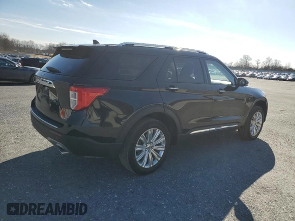 2021 Ford Explorer Limited with VIN 1FM5K8FW0MNA02152, listed as a Copart auction lot 46081065 with 61,179 mi miles and Clean Title. Bid and sale history available at carsss.com. Image 3.