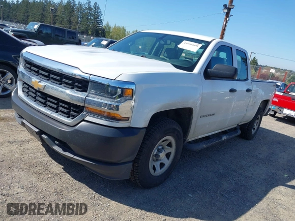2017 Chevrolet Silverado 1500 Work Truck with VIN 1GCVKNEC6HZ336243, listed as a IAAI auction lot 41985600 with 162,203 mi miles. Bid and sale history available at carsss.com. Image 2.