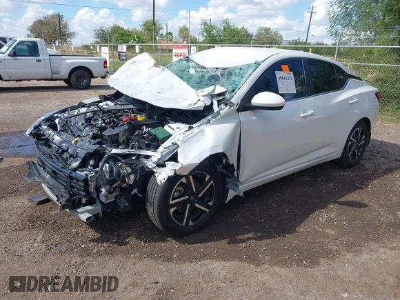 2024 Nissan Sentra SV with VIN 3N1AB8CV5RY267743, listed as a IAAI auction lot 40641292 with 19,272 mi miles and . Bid and sale history available at DreamBid. Image 2.