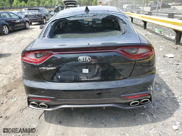2018 Kia Stinger Premium with VIN KNAE25LA3J6035273, listed as a Copart auction lot 60840044 with 50,518 mi miles and Salvage Title. Bid and sale history available at carsss.com. Image 6.