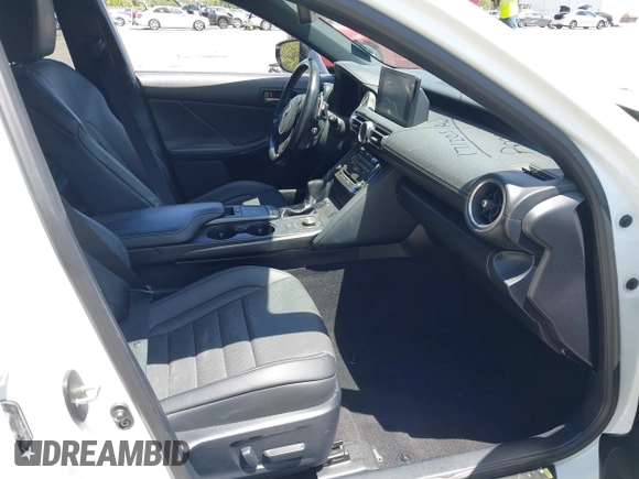 2021 Lexus IS 350 F Sport z VIN JTHGZ1B20M5043799, wystawiony jako IAAI lot #42155263 z przebiegiem 71 587 mil mil oraz . Historia ofert i sprzedaży dostępna na DreamBid. Obrazek 5.
