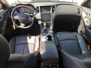 2017 Infiniti Q50 Premium with VIN JN1EV7AP8HM741726, listed as a Copart auction lot 60246915 with 124,696 mi miles and Salvage title. Bid and sale history available at DreamBid. Image 8.