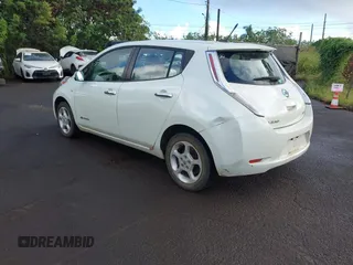 2012 Nissan LEAF SL with VIN JN1AZ0CP2CT025331, listed as a IAAI auction lot 41819282 with 75,377 mi miles. Bid and sale history available at carsss.com. Image 3.