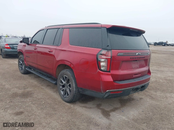 2022 Chevrolet Suburban Z71 with VIN 1GNSKDKD8NR301037, listed as a IAAI auction lot 41606859 with 101,854 mi miles. Bid and sale history available at carsss.com. Image 3.