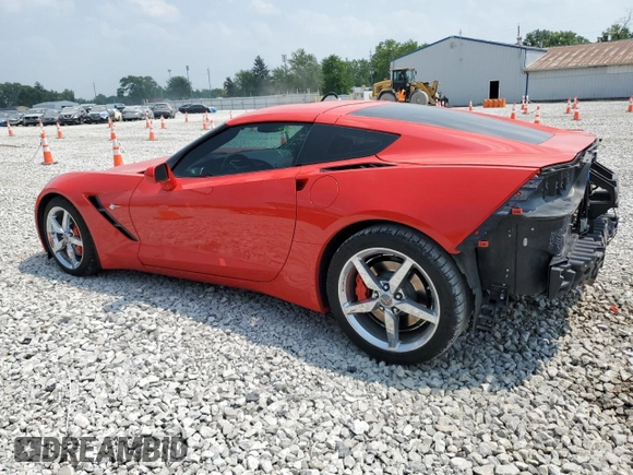 2014 Chevrolet Corvette 2LT with VIN 1G1YC2D76E5117047, listed as a Copart auction lot 59608325 with 33,085 mi miles and Salvage title. Bid and sale history available at DreamBid. Image 2.