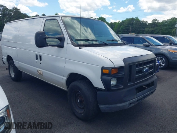 2010 Ford Econoline Cargo Commercial with VIN 1FTNE2EL3ADA76618, listed as a IAAI auction lot 42181759 with 240,124 mi miles and . Bid and sale history available at DreamBid. Image 1.