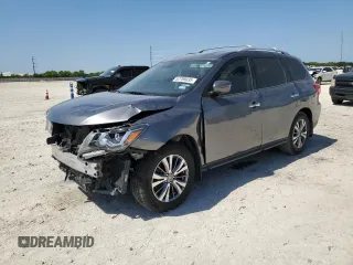 2020 Nissan Pathfinder S z VIN 5N1DR2ANXLC608961, wystawiony jako Copart lot #52789035 z przebiegiem 80 019 mil mil oraz Szkoda całkowita • Salvage title. Historia ofert i sprzedaży dostępna na DreamBid. Obrazek 1.