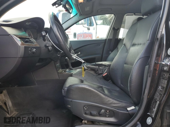2004 BMW 5 Series 530i with VIN WBANA73534B061028, listed as a Copart auction lot 49221525 with 156,646 mi miles and Salvage Title. Bid and sale history available at DreamBid. Image 7.