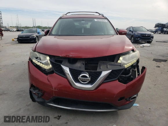 2015 Nissan Rogue SL with VIN 5N1AT2MTXFC762234, listed as a Copart auction lot 50433655 with 168,779 mi miles and Salvage Title. Bid and sale history available at carsss.com. Image 5.